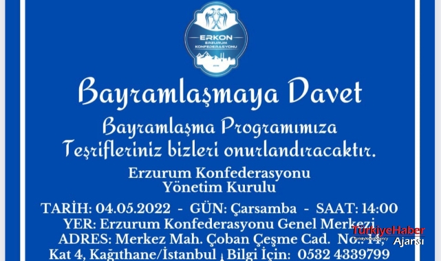 ERKON'dan Bayramlaşma Programına Davet