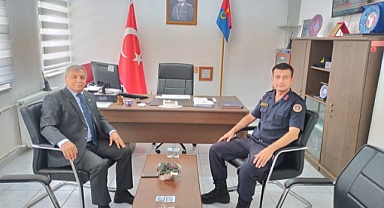 Başkan Teke'den Jandarma Komutanı Bozok'a KUTLAMA ZİYARETİ