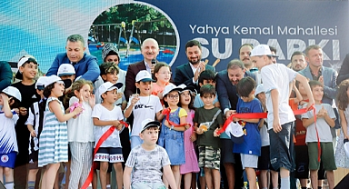 Bakan Karaismailoğlu Su Parkı'nın Açılışını Yaptı