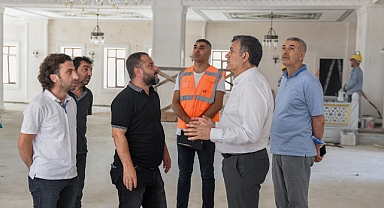 Başkan Bozkurt, Cami İnşaatını İnceledi