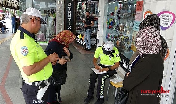 Yaya geçidini kullanmayan yayalara 196'şar lira CEZA