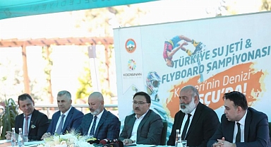 Kayseri Kocasinan'da Flyboard heyecanı