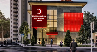 Kayseri Talas'ta Kızılay'a yeni bina