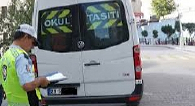 Denetimlerde 1434  okul servis aracına CEZA 
