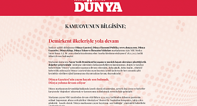 Dünya Gazetesi Manşetinde Yayımlanan Açıklamayı Yalanladı