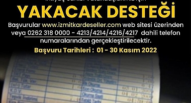 Kocaeli İzmit'te yakacak desteği başvuruları alınıyor