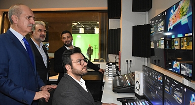 Kurtulmuş'tan, Kağıthane TV, Radyo ve Sosyal Medya Stüdyosuna Ziyaret
