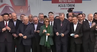 Erdoğan, Kâğıthane-İstanbul Havalimanı Metro Hattının Açılışını Yaptı