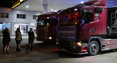 Çorum'dan Osmaniye'ye 27 ton un
