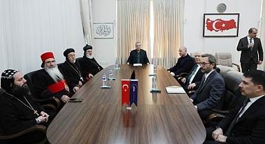 Cumhurbaşkanı Erdoğan Hatay'da Süryani toplumu temsilcileriyle görüştü