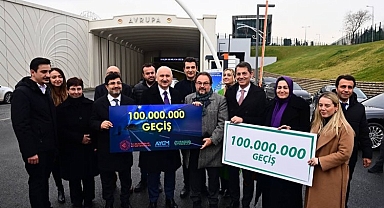 Avrasya Tüneli'nden 100 milyon Araç Geçti