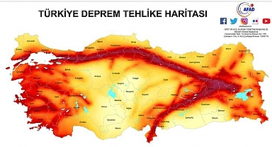 Türkiye Fay Hattı Haritası MTA 2023! 