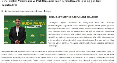 Cumhur İttifakı'nda Yer Alan Hüda-Par'dan Bahçeli'ye