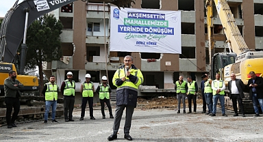 İstanbul'da Yerinde Dönüşüm İçin Sitedeki 7 Blok Yıkıldı