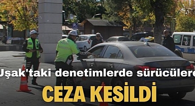 Uşak'ta 27 Araç Trafikten Men Edildi