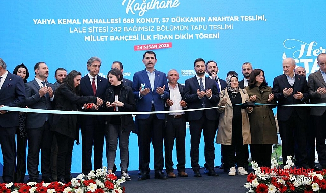 Bakan Kurum Kâğıthane'de Anahtar ve Tapu Teslim Törenine Katıldı