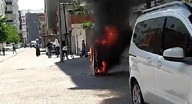 Diyarbakır Bismil’de elektrik panosu yandı