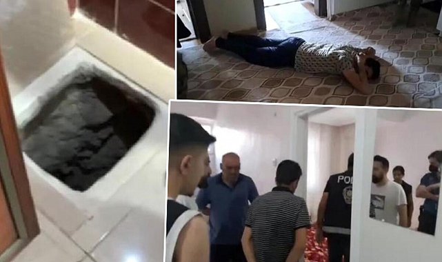 3 ilde uyuşturucu operasyonunda 65 gözaltı! Buzdolabının altına tünel kazmışlar!