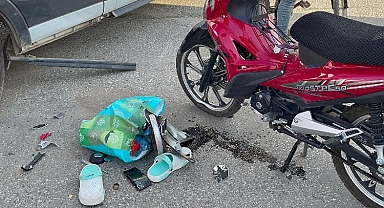 Adıyaman’da minibüs ile motosiklet çarpıştı: 2 yaralı
