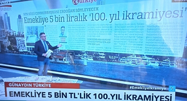 TV programına emeklilere İKRAMİYE verilmesi için mesaj İletti