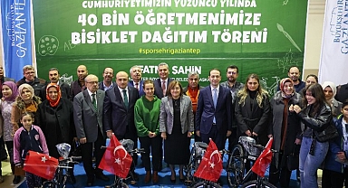 Gaziantep Nizip'te öğretmenlere bisiklet