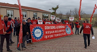 Keşan sendikalı işçilerden 'vergi adaleti' çağrısı