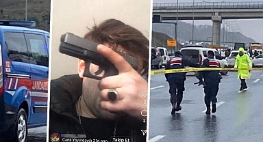 Kuzey Marmara Otoyolu'nda korku dolu anlar! TIR şoförünü rehin alıp canlı yayın açtı