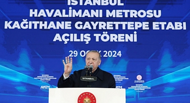 Erdoğan, İstanbul Havalimanı Metrosu Kâğıthane-Gayrettepe Etabını Açtı