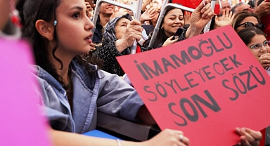 İmamoğlu ve Çalık' İçin, Pankartlarla Gönderilen Mesajlar Objektiflere Yansıdı