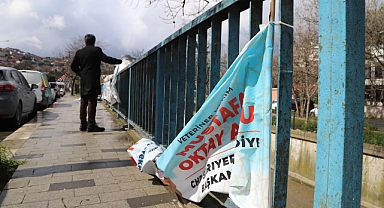 Sarıyer’de Bu Kez de CHP Bayraklarına Saldırdılar