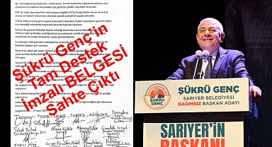 Şükrü Genç'in Destek Açıklaması Belgesi Sahte Çıktı