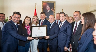 Başkan Cemil Tugay görevi devraldı