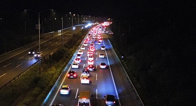 Bayram dönüşünde Düzce’den 96 bin 711 araç geçti