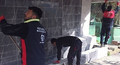 Kocaeli'de Biberoğlu Mahallesi’ndeki çeşme onarıldı