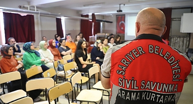 Sarıyer Belediyesi, Temel Afet Eğitimlerini Aralıksız Sürdürüyor