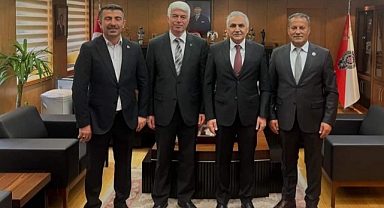 Başkan Yılmaz'dan EGM Yardımcısı Urhal'a heyetle Ziyaret 