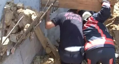Kağıthane'de İnşaatta Göçük 