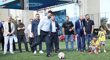 Sadabad Spor Sahası Yenilenerek Hizmete Açıldı 