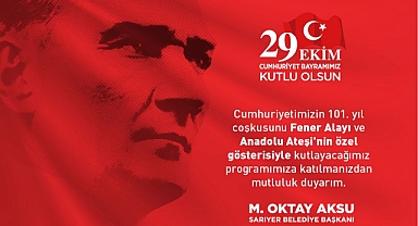 Sarıyer Belediyesi'nden 29 Ekim Cumhuriyet Bayramı Etkinliği Programı