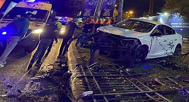 Sarıyer'de Alkollü Sürücü Kaza Yaptı