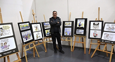 Vedat Refayeli'nin Karikatür Sergisi Gülümsetti, Düşündürdü