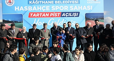 7 Kulvarlı Tartan Pist Hasbahçe'de Sporseverlerle Buluştu