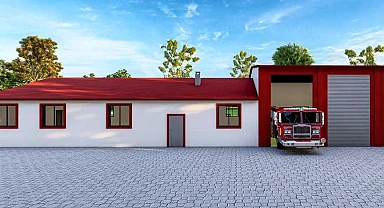 Malatya Darende’ye itfaiye hizmet binası inşa ediyor