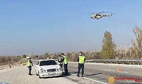 Antalya'da Helikopter-Drone İle Trafik Denetimi