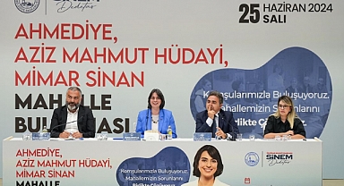 Başkan Dedetaş, Ahmediye, Aziz Mahmut Hüdayi ve Mimar Sinan Mahalle Sakinleriyle Buluştu