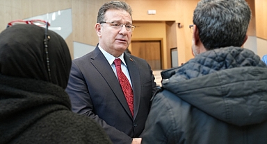 Başkan Aksu,  Ece Gürel’i Ve Yakınlarını Hastanede Ziyaret Etti