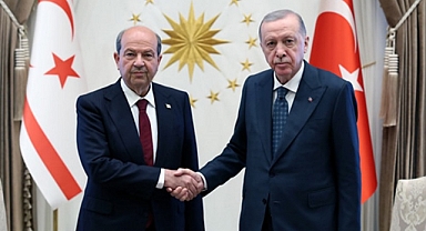 Cumhurbaşkanı Erdoğan, KKTC Cumhurbaşkanı Tatar ile görüştü