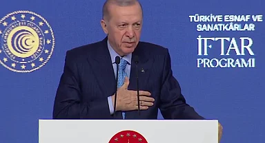 Erdoğan, 'Esnaf Kredilerini 750 bin liradan, 1 milyon liraya yükseltiyoruz.'