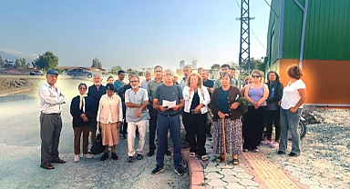 Samandağ'da Beton Santrali Protestosu
