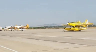 Bursa Yenişehir Havalimanı’nda yangın seferberliği